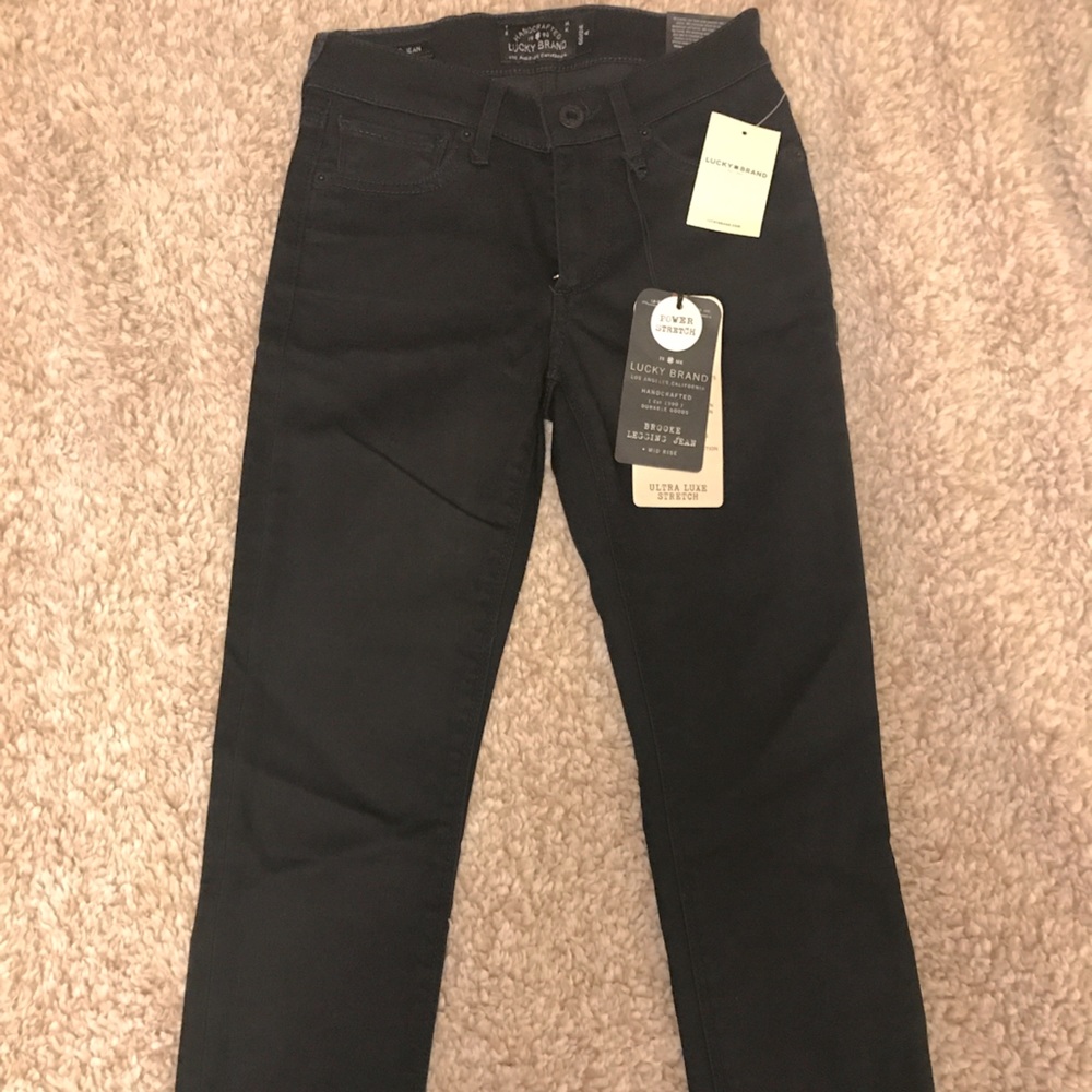 NWT Lucky brand black Brooke Legging Jean